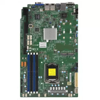 Supermicro X11SCW-F pagrindinė plokštė LGA1151 lizdas C246 mikroschemų rinkinys Micro-ATX DDR4 128GB 2x Gigabit LAN IPMI mažmeninė pakuotė