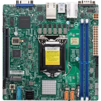 Supermicro MBD-X12STL-IF pagrindinė plokštė - Mini-ITX - LGA1200 - Intel C252 - DDR4 - Dvigubas Gigabit LAN - IPMI