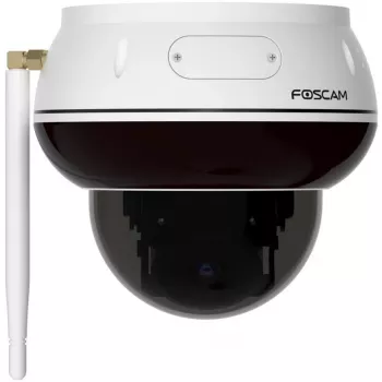 Foscam D8T-W White 4K 8MP Outdoor Wi-Fi 6 PTZ Dome IP Security Camera with AI Detection, IK10 Vandal Resistance, IP66 Weatherproof