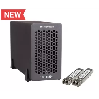 Sonnet Twin25G Thunderbolt 5 dviejų prievadų 25Gb Ethernet adapteris (su SFP28)