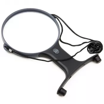Carson HF-66 MagniFree LED Didinamoji lempa su lanksčiu kakliuku, 2x/5x didinimas, 13 cm lęšis, LED apšvietimas, juoda