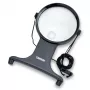 Carson HF-25 MagniFree LED didinamoji lempa 2x/5x 11cm Juoda