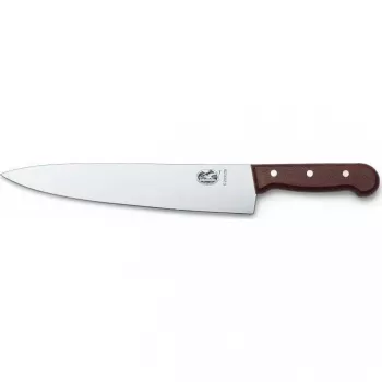 Victorinox Wood virtuvės šefo peilis 22 cm, nerūdijančio plieno ašmenys, medinė rankena, rudas (5.2000.22G)