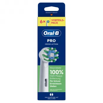 Braun Oral-B Pro Cross Action keičiamieji šepetėlių antgaliai, 6 vnt.