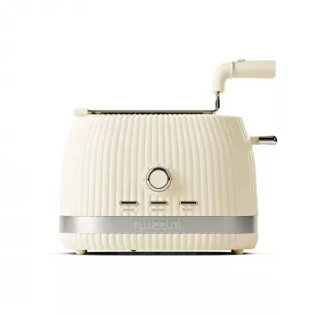 Guzzini Sous Chef Skrudintuvas su Sulankstomomis Žnyplėmis, Kreminė, 800 W, 2 Riešeliai, Biologinė Medžiaga