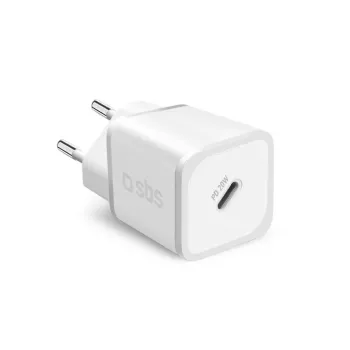 SBS PD Travel Charger 20W USB-C GaN White (TETRGAN1C20W)