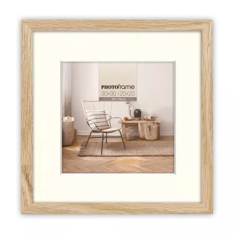 ZEP Malmo Natural Wood Photo Frame 20x20/30x30 cm su Mat V4530N