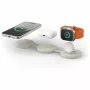 Satechi OntheGo 3-in-1 belaidis įkroviklis su Qi2, smėlio spalvos, 15W, ST-QTG31W
