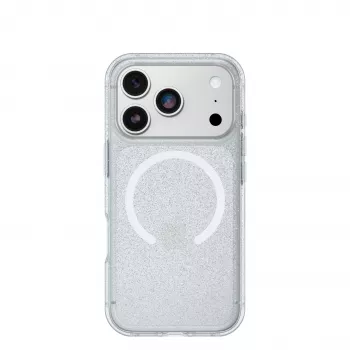 OtterBox React Series MagSafe Back Cover, skirta Apple iPhone 14 Pro Max - Stardust (skaidrus su blizgučiais)