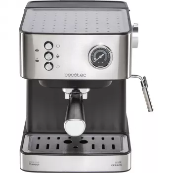 Cecotec Power Espresso 20 Matic Professionale Espresso aparatas, 20 bar, 850 W, 1,5 L, juoda/sidabrinė