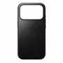NOMAD Modern Leather Case, skirta iPhone 17 Pro – juoda Horween oda su MagSafe