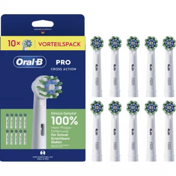 Braun Oral-B Pro CrossAction Replacement Brush Heads 10-Pack