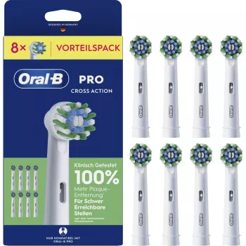 Braun Oral-B Pro CrossAction Replacement Brush Heads 8-Pack 994040