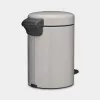 Brabantia NewIcon pedalinis šiukšlių kibiras 3 L Soft Grey (25 21 81)