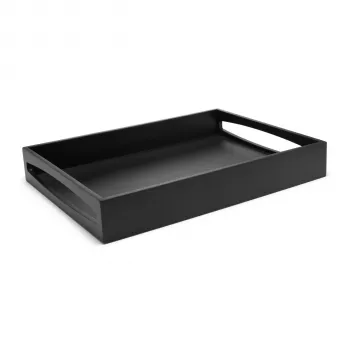 Leopold Vienna Zilverstad Padėklas Juodas 300x400x60mm Medis LV618000