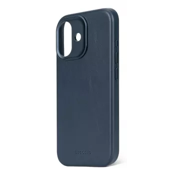 Decoded Leather Backcover, skirta iPhone 17 su MagSafe – Navy Shadow