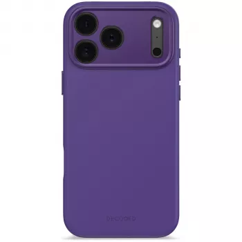 Decoded AntiMicrobial Silicone Backcover, skirtas iPhone 17 Pro Max, suderinamas su MagSafe, Future Dusk