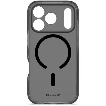 Decoded DropTec Transparent Back Cover, skirta Apple iPhone 17 Pro, suderinama su MagSafe, matinė juoda