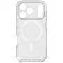 Decoded DropTec Transparent Backcover, skirta iPhone 17 Pro, matinė balta, suderinama su MagSafe