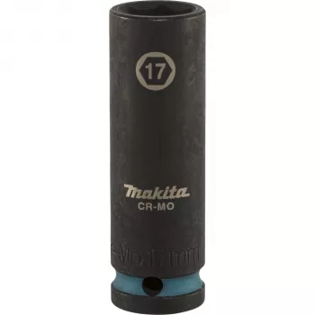 Makita 1/2 colio giluminė smūginė galvutė 17 mm, juodas fosfatas (E-16477)