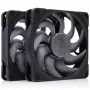 Noctua NF-A12x25 G2 PWM Sx2-PP chromax.black 120 mm korpuso ventiliatorius (2 vnt. pakuotė, juoda)