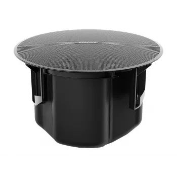 Bose DesignMax DM5C 2 krypčių koaksialinis lubinis garsiakalbis - 50W RMS, 5,25 colio žemų dažnių garsiakalbis, 0,75 colio aukštų dažnių garsiakalbis, 135° sklaida, juoda spalva