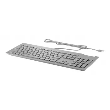 HP Business Slim Keyboard - USB - UK English (GB) - Black