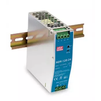 Mean Well NDR-120-24 120W 24V 5A DIN Rail maitinimo šaltinis