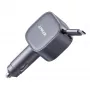 Anker Nano automobilinis įkroviklis (75 W, USB-C prievadas, įmontuotas ištraukiamas USB-C laidas)