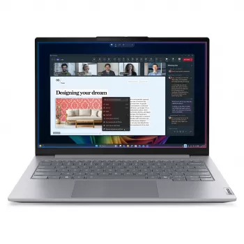Lenovo ThinkBook 14 G9 IPL Copilot+ PC 21UX006GGE nešiojamas kompiuteris, 14 colių WUXGA IPS, Intel Core Ultra 7 355, 16GB DDR5, 512GB SSD, Windows 11 Pro, vokiška klaviatūra