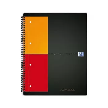 ELBA Activebook Užrašų knygelė A4 languota juoda 80 lapų