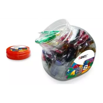 EMTEC ECMMD16GC410JAR80 16 GB USB 2.0 atmintinė (įvairių spalvų) – 80 vnt. pakuotė