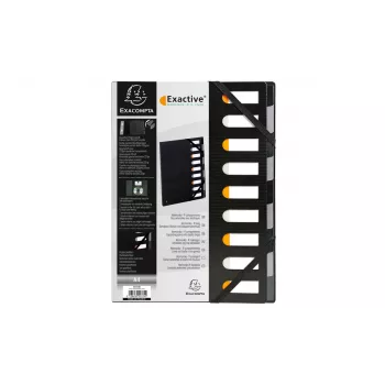 Exacompta 55334E Forever dokumentų aplankas A4 polipropilenas juodas 320x240 mm
