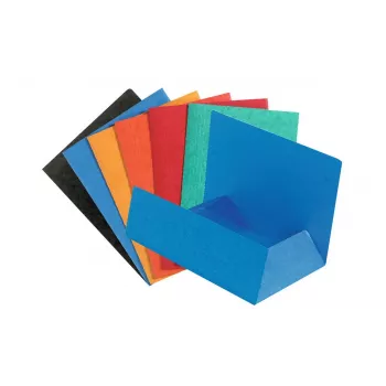 Exacompta 56400E A4 įvairiaspalviai dokumentų skirtukai - 200 lapų, 250x320 mm, 100% perdirbtas kartonas, universali perforacija, sertifikuota „Blue Angel“