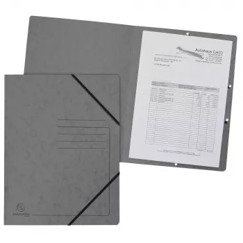 Exacompta Elasticated Folder A4 Grey Colorspan 355g be atvartų