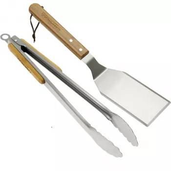 Campingaz Grillbesteck Duo Spatula and Tongs - Stainless Steel BBQ Tool Set