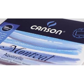 Canson Montval Watercolour Paper Block 30 x 40 cm 300 gsm Cold Press 12 Sheets