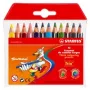 STABILO Trio Spalvinimo Pieštukai - Įvairių Spalvų - 4,2 mm - 12 Vnt.