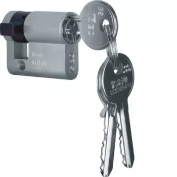 Hager WDA7172 Profilio puscilindro aksesuaras, 30/10 mm, nikeliuotas žalvaris, 2 raktai