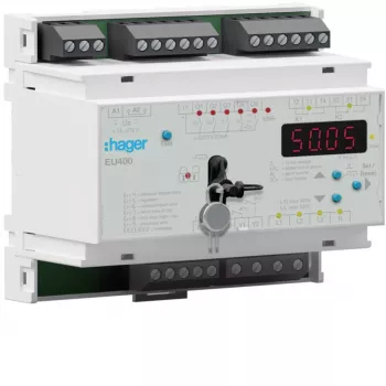 Hager EU400 Tinklo apsaugos relė NA apsauga VDE AR-N 4105 24 V AC/DC