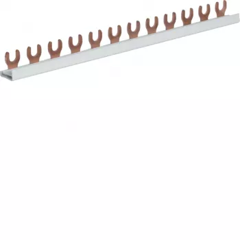 Hager KDN163A fazinė šina 1 polio, šakutinė jungtis 10 mm², 63 A, 12 modulių