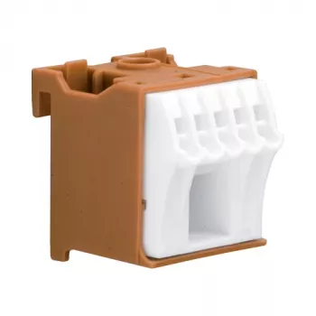 Hager KN06P 6-Polių Gnybtų Blokas 63A 230V Rudas