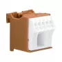 Hager KN06P 6-Polių Gnybtų Blokas 63A 230V Rudas