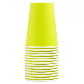 PROnappe 15 kartoninė stiklinė 200 ml, Kiwi Green (89113I)