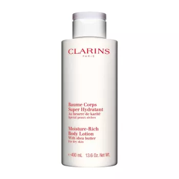 CLARINS Baume Corps Super Hydratant Moisture Rich Body Lotion su sviestmedžio sviestu 400ml