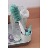 Beaba silikoninis buteliukų ir spenelių šepetėlis šalavijo žalios spalvos