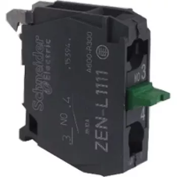 Schneider Electric ZENL1111 Harmony XALD/XALK tuščias valdymo pulto korpusas, 1 išpjova, polikarbonatas, šviesiai pilka/geltona, IP66/IP67/IP69/IP69K
