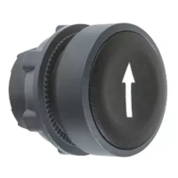 APC ZB5AA335 Harmony XB5 Flush Push Button Head, Black, Plastic, 22 mm Mounting, IP69K