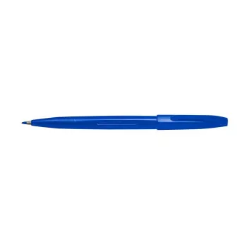 Pentel Sign Pen plunksninis rašiklis su pluoštiniu antgaliu, mėlynas, plonas 2,0 mm, vandens pagrindo rašalas, 12 vnt. pakuotė