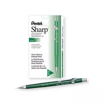 Pentel P205-D mechaninis pieštukas - žalias - 0,5 mm - 12 vnt. pakuotė